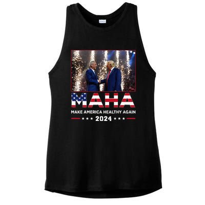 Maha Make America Healthy Again 2024 Ladies PosiCharge Tri-Blend Wicking Tank