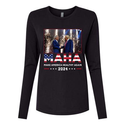 Maha Make America Healthy Again 2024 Womens Cotton Relaxed Long Sleeve T-Shirt