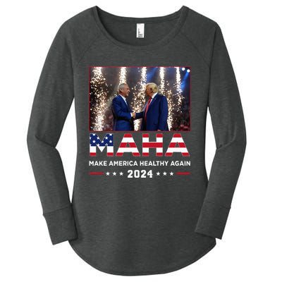 Maha Make America Healthy Again 2024 Women's Perfect Tri Tunic Long Sleeve Shirt