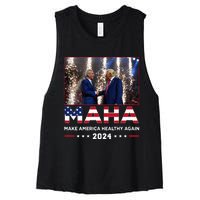 Maha Make America Healthy Again 2024 Women's Racerback Cropped Tank