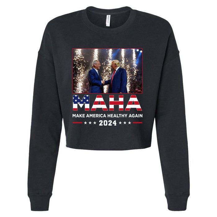 Maha Make America Healthy Again 2024 Cropped Pullover Crew