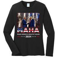 Maha Make America Healthy Again 2024 Ladies Long Sleeve Shirt