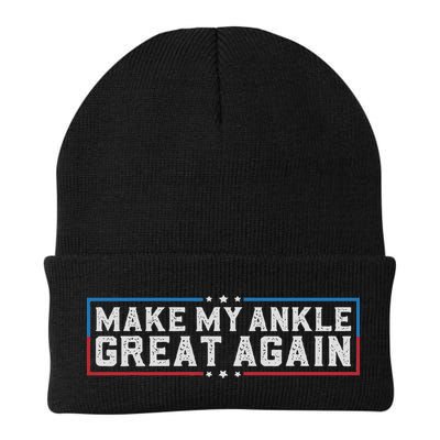 Make My Ankle Great Again Funny Ankle Surgery Ankle Injury Knit Cap Winter Beanie
