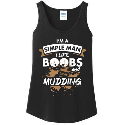 Mudding Mud ATV Funny 4x4 Wheeler Ladies Essential Tank