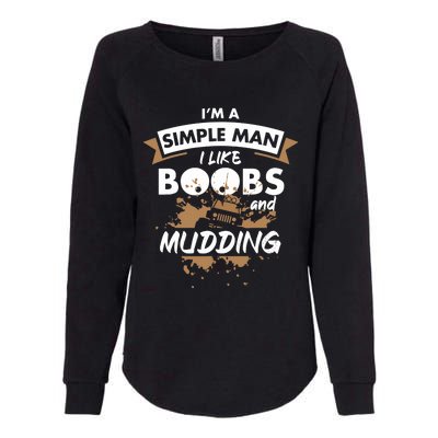 Mudding Mud ATV Funny 4x4 Wheeler Womens California Wash Sweatshirt