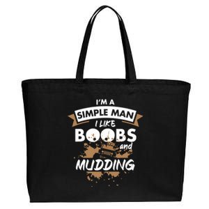 Mudding Mud ATV Funny 4x4 Wheeler Cotton Canvas Jumbo Tote