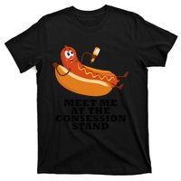 Meet Me At Concession Stand Hotdog Applying Mustard T-Shirt