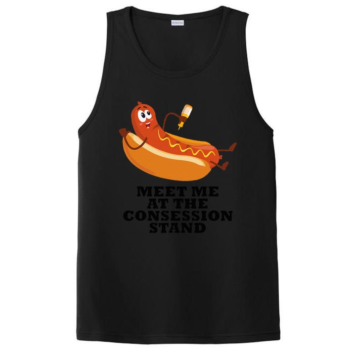 Meet Me At Concession Stand Hotdog Applying Mustard PosiCharge Competitor Tank