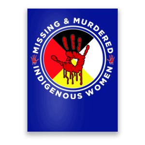 Mmiw Missing And Murdered Indigenous Medicine Wheel Mmiw Funny Gift Poster