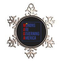 Maga Morons Are Governing America Metallic Star Ornament