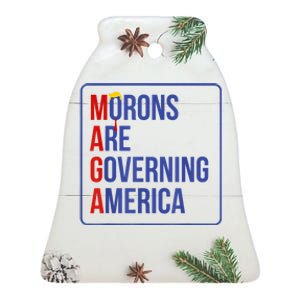 Maga Morons Are Governing America Ceramic Bell Ornament