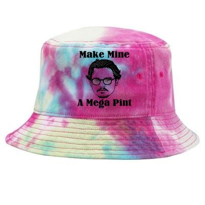 Make Mine A Mega Pint Funny Tie-Dyed Bucket Hat