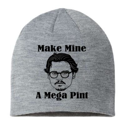 Make Mine A Mega Pint Funny Sustainable Beanie