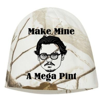 Make Mine A Mega Pint Funny Kati - Camo Knit Beanie