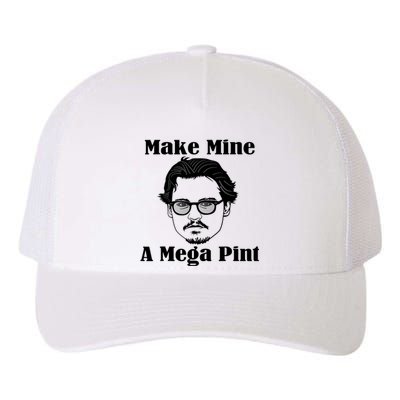 Make Mine A Mega Pint Funny Yupoong Adult 5-Panel Trucker Hat