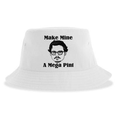 Make Mine A Mega Pint Funny Sustainable Bucket Hat