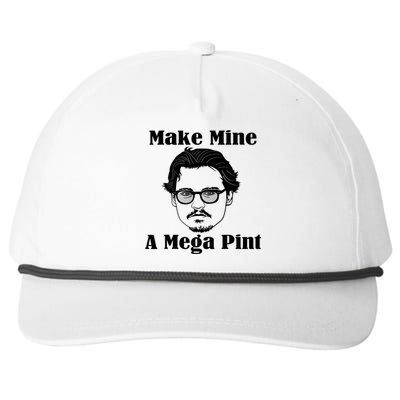 Make Mine A Mega Pint Funny Snapback Five-Panel Rope Hat