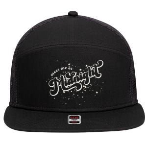 Meet Me At Midnight 7 Panel Mesh Trucker Snapback Hat