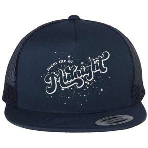 Meet Me At Midnight Flat Bill Trucker Hat