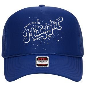 Meet Me At Midnight High Crown Mesh Back Trucker Hat