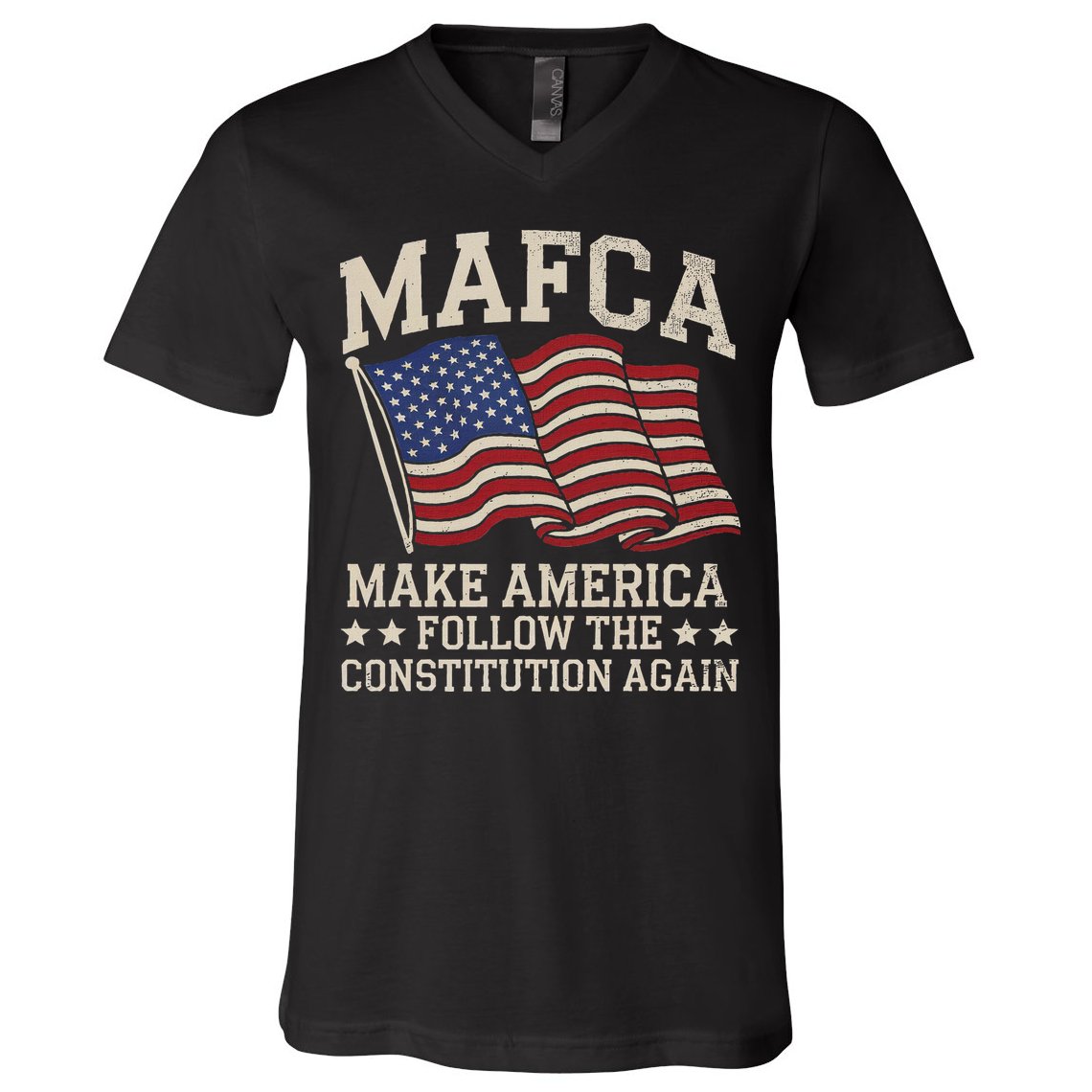 Mafca Make America Follow The Constitution Again V-Neck T-Shirt