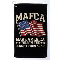 Mafca Make America Follow The Constitution Again Golf Towel