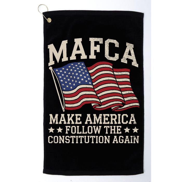 Mafca Make America Follow The Constitution Again Golf Towel