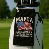 Mafca Make America Follow The Constitution Again Golf Towel