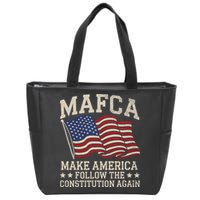 Mafca Make America Follow The Constitution Again Zip Tote Bag