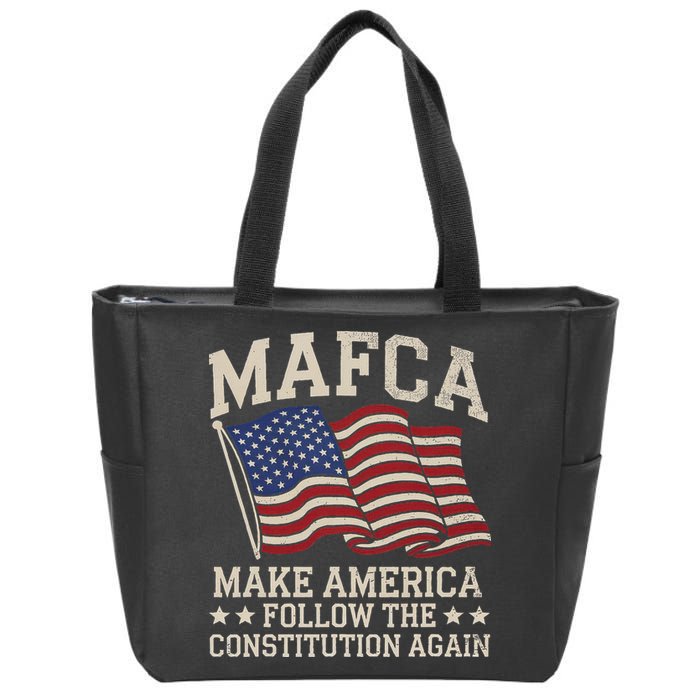 Mafca Make America Follow The Constitution Again Zip Tote Bag