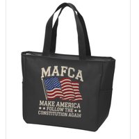 Mafca Make America Follow The Constitution Again Zip Tote Bag
