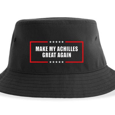 Make My Achilles Great Again Achilles Surgery Recovery Sustainable Bucket Hat