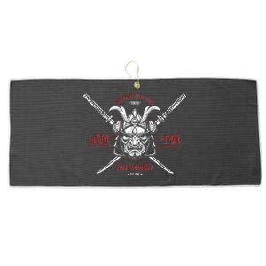 Mixed Martial Arts FIght Academy Samurai Warrior Large Microfiber Waffle Golf Towel