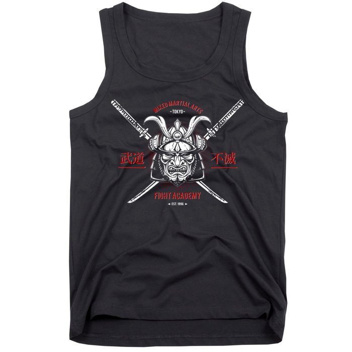 Mixed Martial Arts FIght Academy Samurai Warrior Tank Top