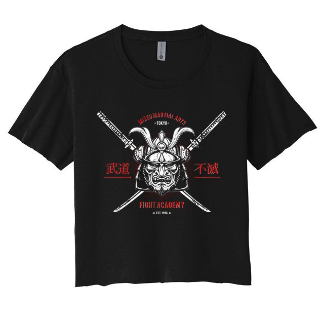Mixed Martial Arts FIght Academy Samurai Warrior Crop Top