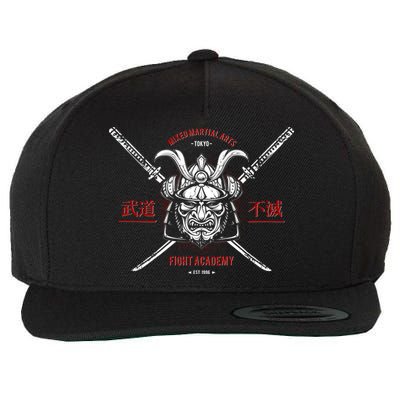 Mixed Martial Arts FIght Academy Samurai Warrior Wool Snapback Cap