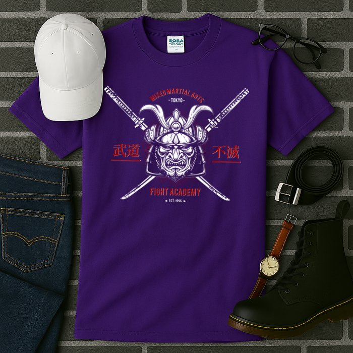 Mixed Martial Arts FIght Academy Samurai Warrior Tall T-Shirt