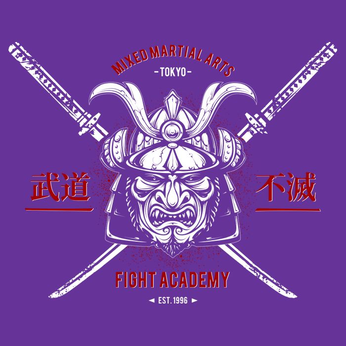 Mixed Martial Arts FIght Academy Samurai Warrior Tall T-Shirt