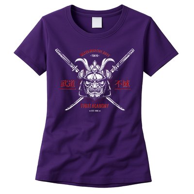 Mixed Martial Arts FIght Academy Samurai Warrior Womens T-Shirt