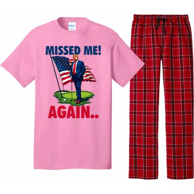 Missed Me Again You Missed Trump Golf 2024 Pajama Set