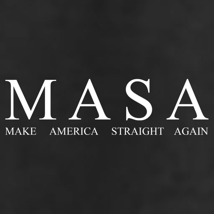 MASA Make America Straight Again 7 Panel Mesh Trucker Snapback Hat
