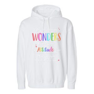 My Mom Always Wonders Where I Get My Attitude From Funny Funny Gift Garment-Dyed Fleece Hoodie