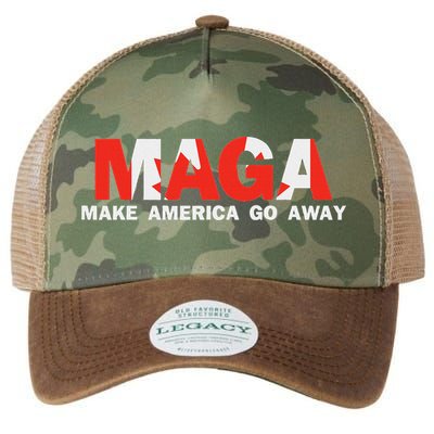 Maga Make America Go Away Canada Support Legacy Tie Dye Trucker Hat