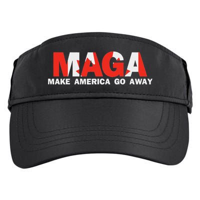 Maga Make America Go Away Canada Support Adult Drive Performance Visor