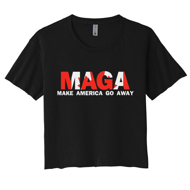 Maga Make America Go Away Canada Support Crop Top