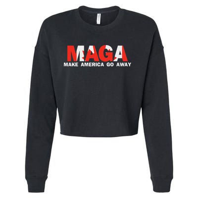 Maga Make America Go Away Canada Support Cropped Pullover Crew