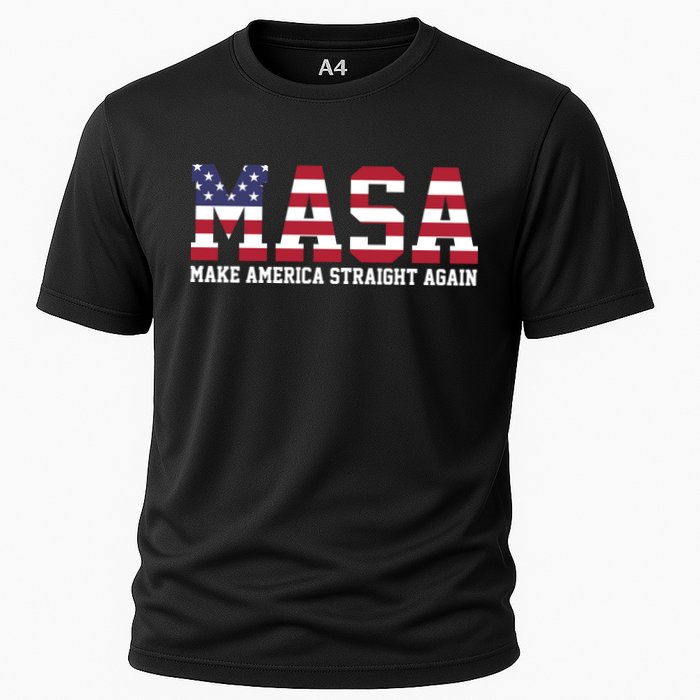 MASA Make America Straight Again USA Flag Performance Shirt