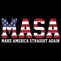 MASA Make America Straight Again USA Flag Performance Shirt