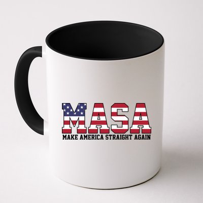MASA Make America Straight Again USA Flag Mug