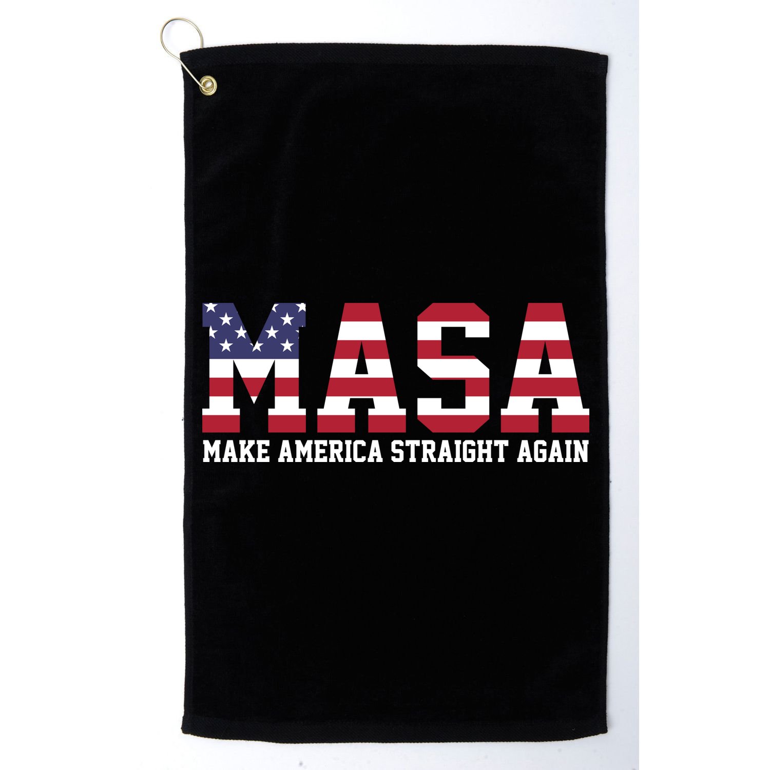 MASA Make America Straight Again USA Flag Golf Towel